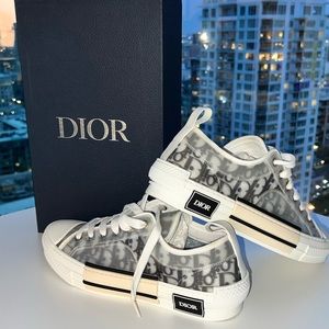 Dior oblique transparent low top sneakers